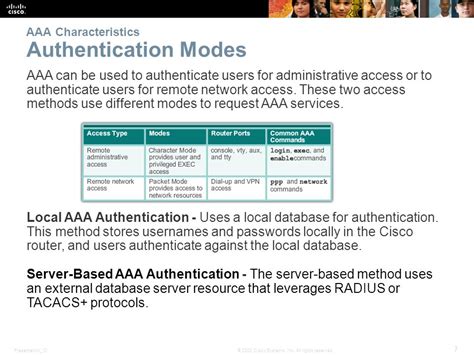 which three characteristics of aaa with tacacs+ are true